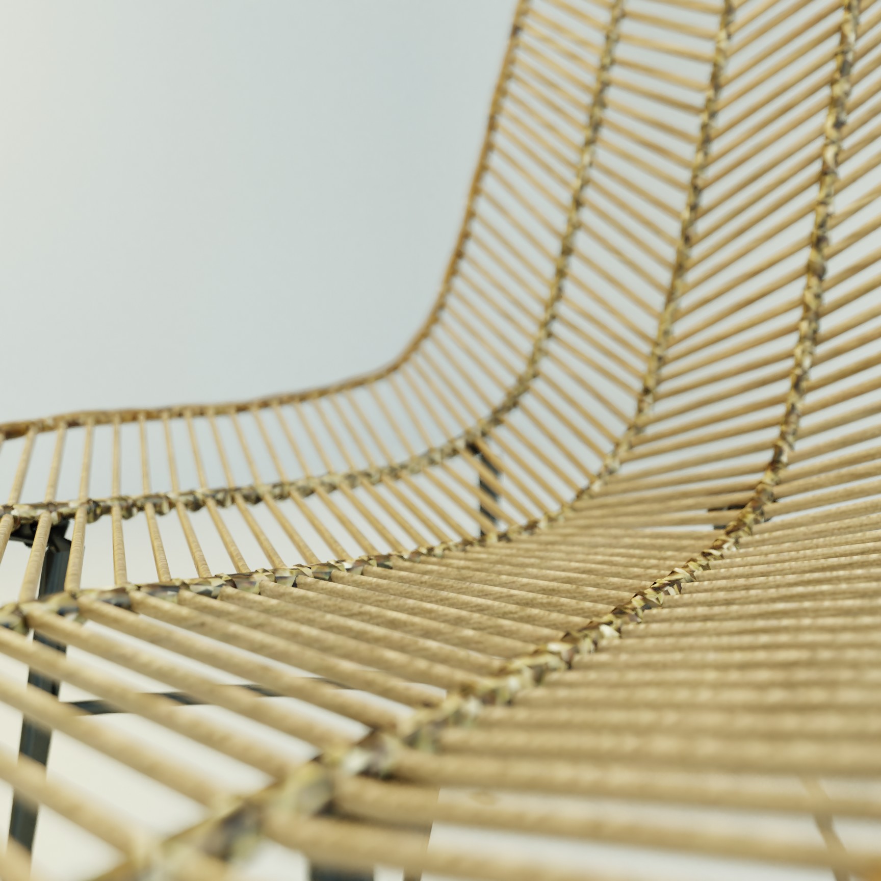 Wire Chair Low Poly preview image 3